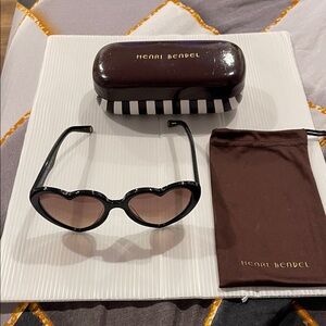 Henri Bendel Heart-Shaped Sunglasses